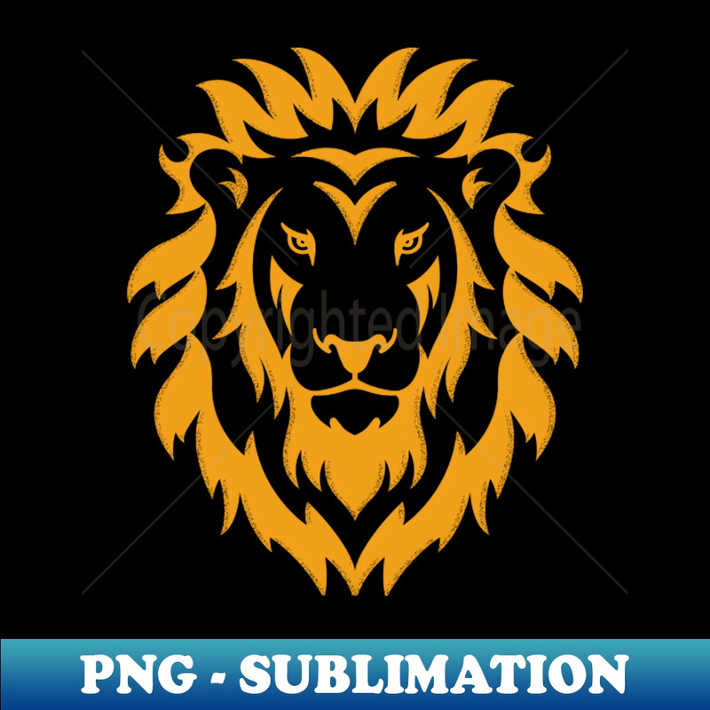 Big Simple Roaring Lion Face Costume for Halloween - Trendy Sublimation Digital Download