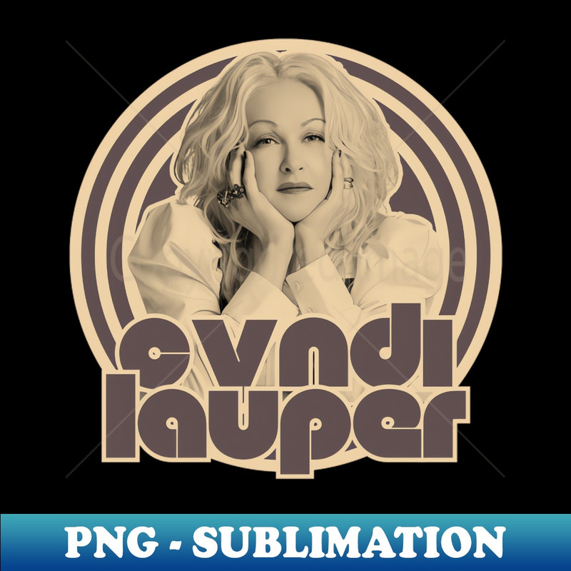 Cyndi lauper 80s vintage - PNG Transparent Sublimation File