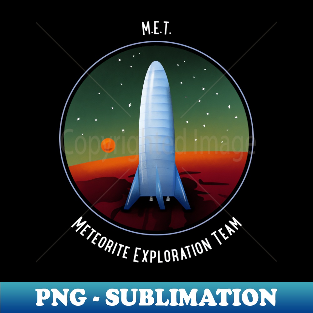 Meteorite Collector M.E.T. Meteorite Exploration Team Meteorite - High-Quality PNG Sublimation Download