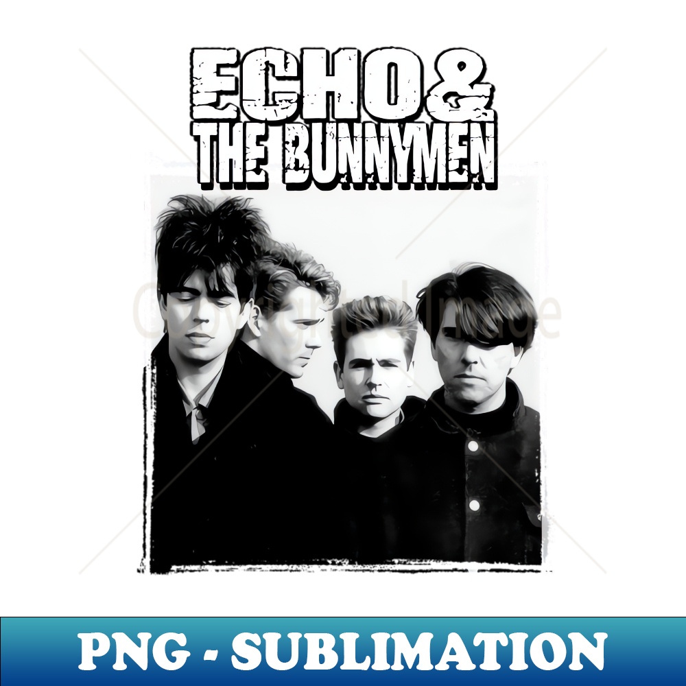 Echo and The Bunnymen Band - High-Quality PNG Sublimation Download