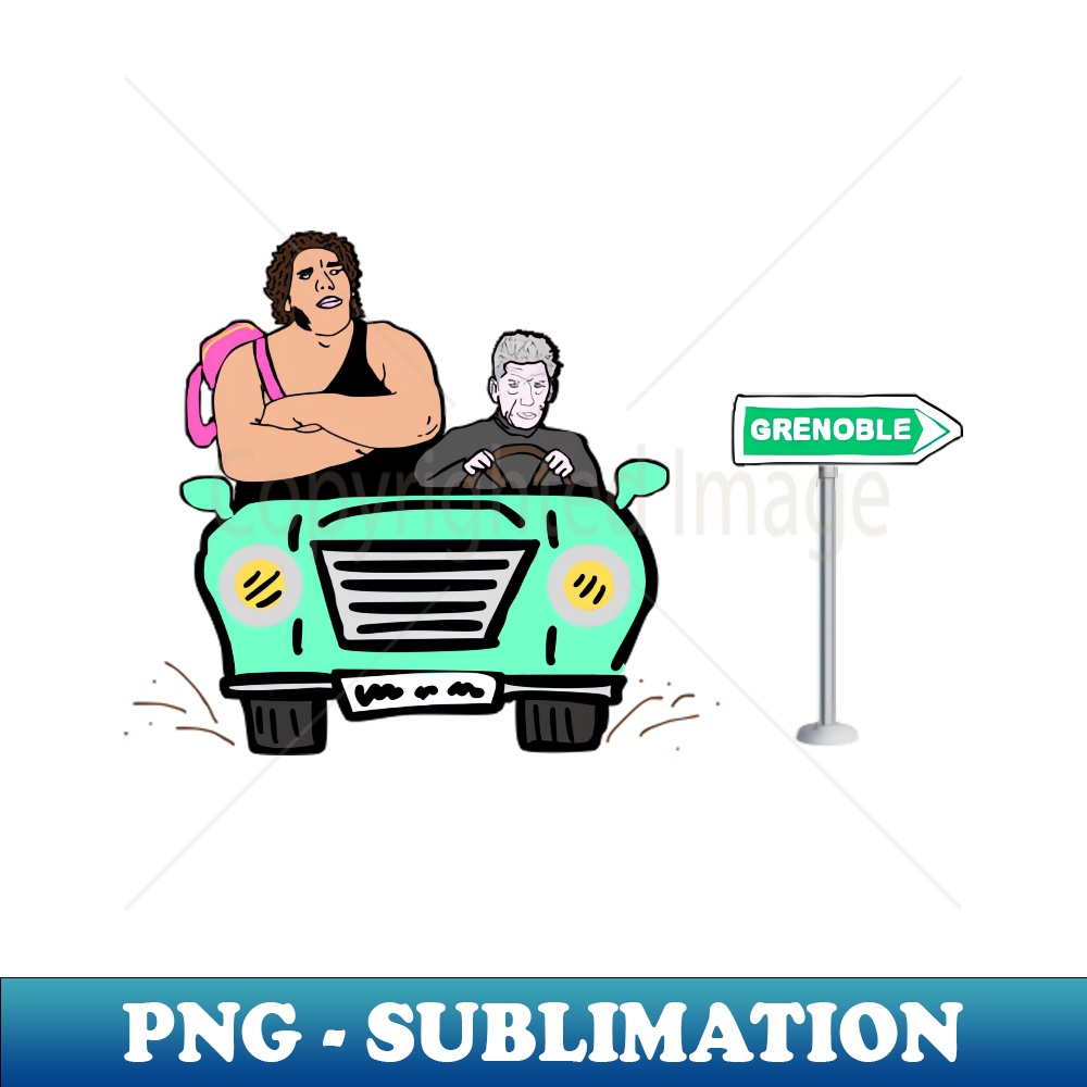 Grenoble School Run - Sam and Andre - Artistic Sublimation Digital File