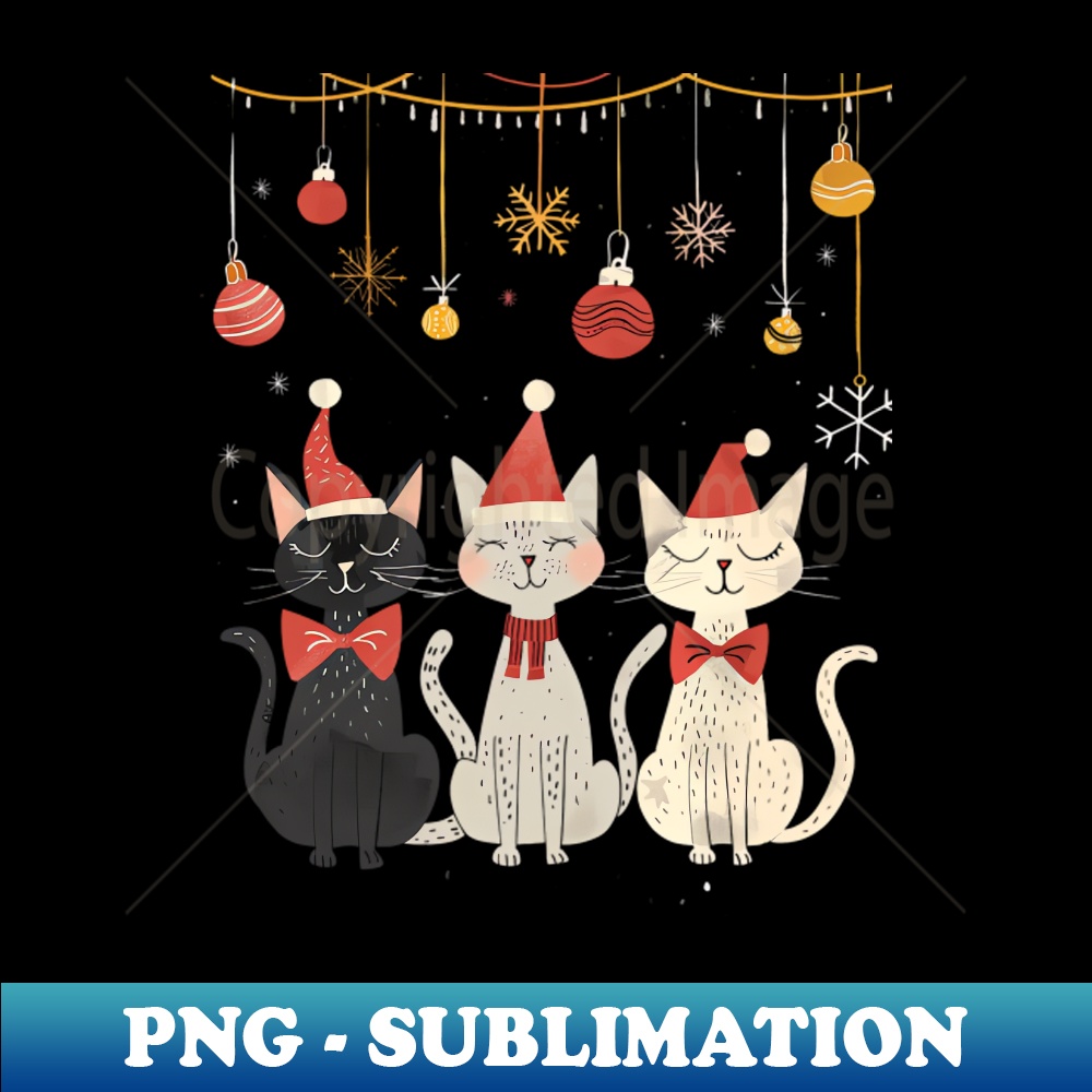 Mid-Century Modern CAT Portraits - Instant Sublimation Digital Download