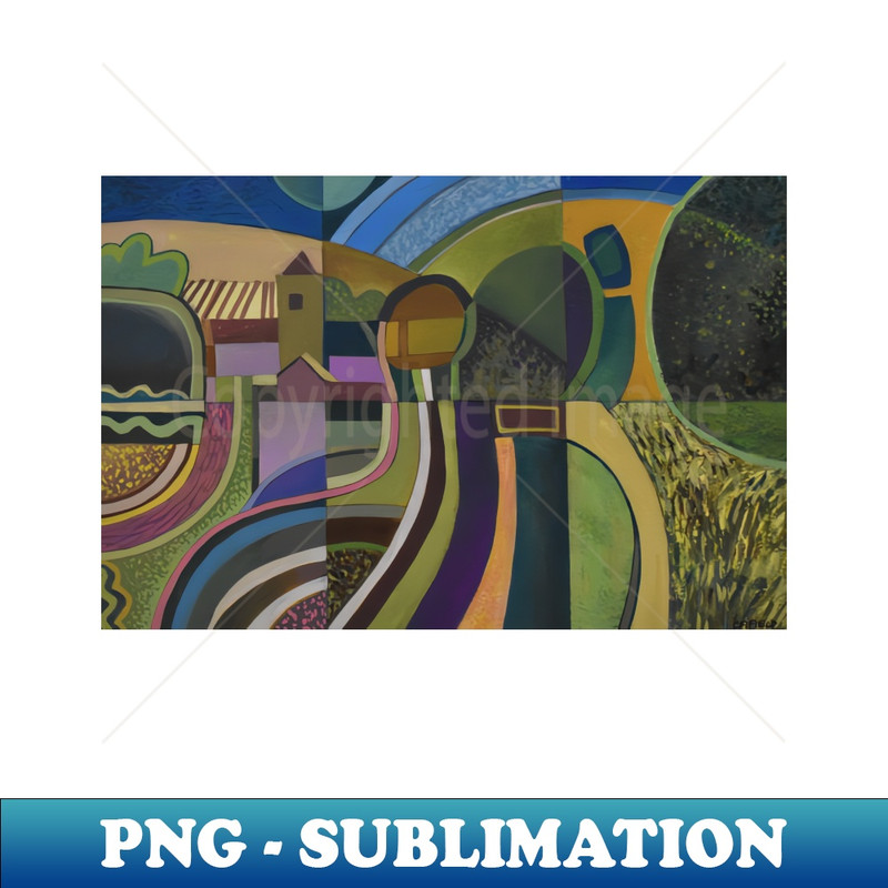 Abstract Kent Landscape by Colin Fifield - Artistic Sublimation Digital File