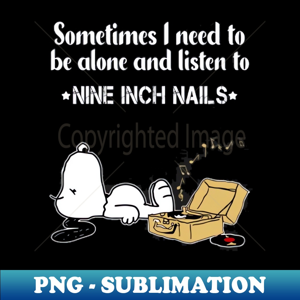 NIN Nails Aesthetic Vinyl Record T-Shirt - Decorative Sublimation PNG File