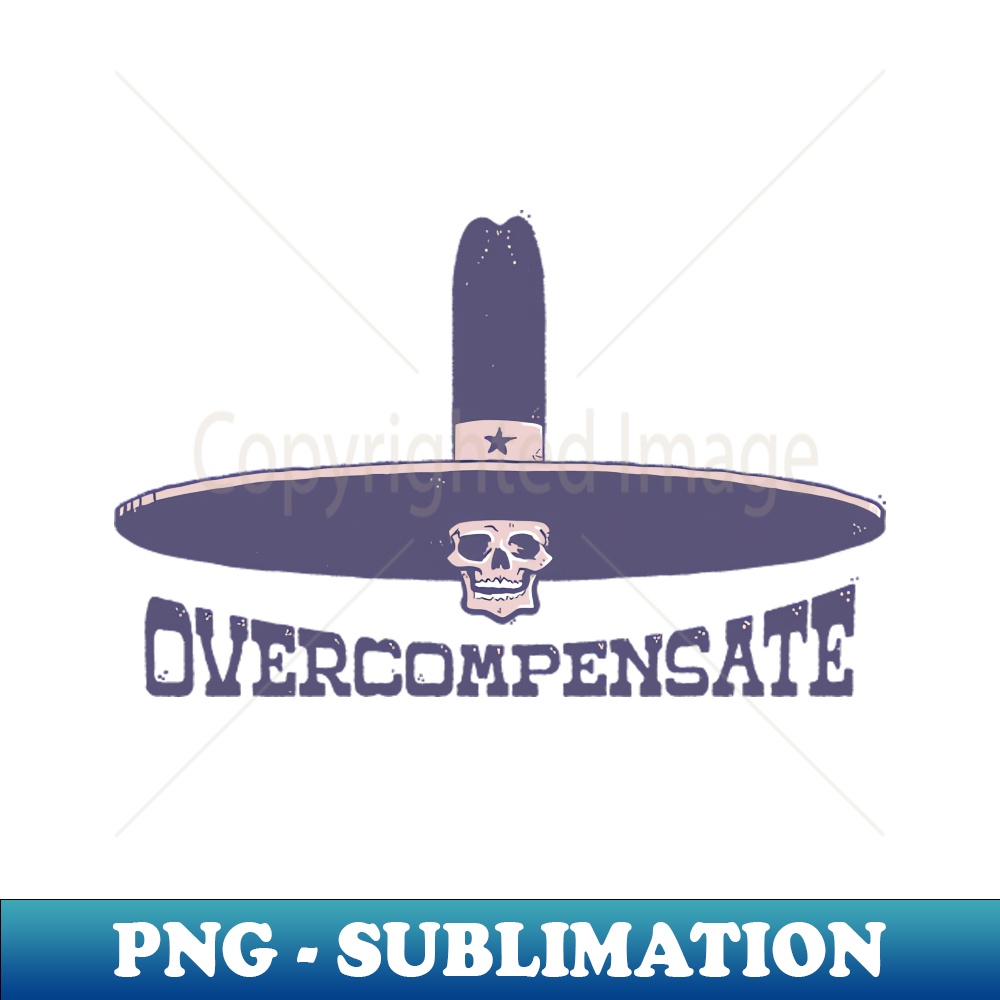 overcompensate colour - Vintage Sublimation PNG Download
