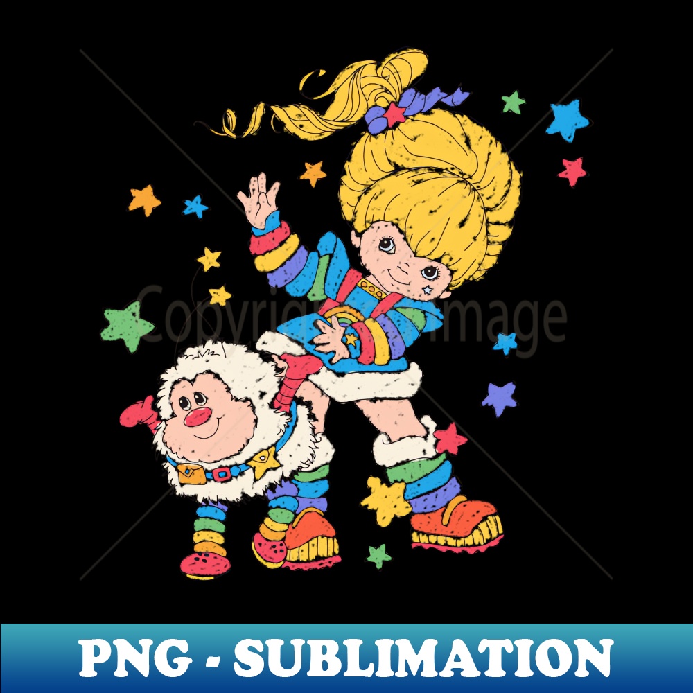 rainbow brite - Trendy Sublimation Digital Download