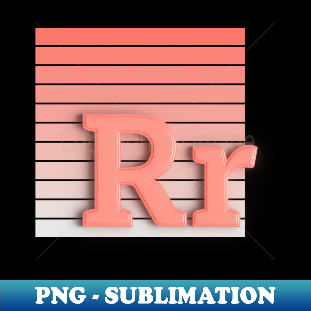 R - letter - PNG Transparent Sublimation File