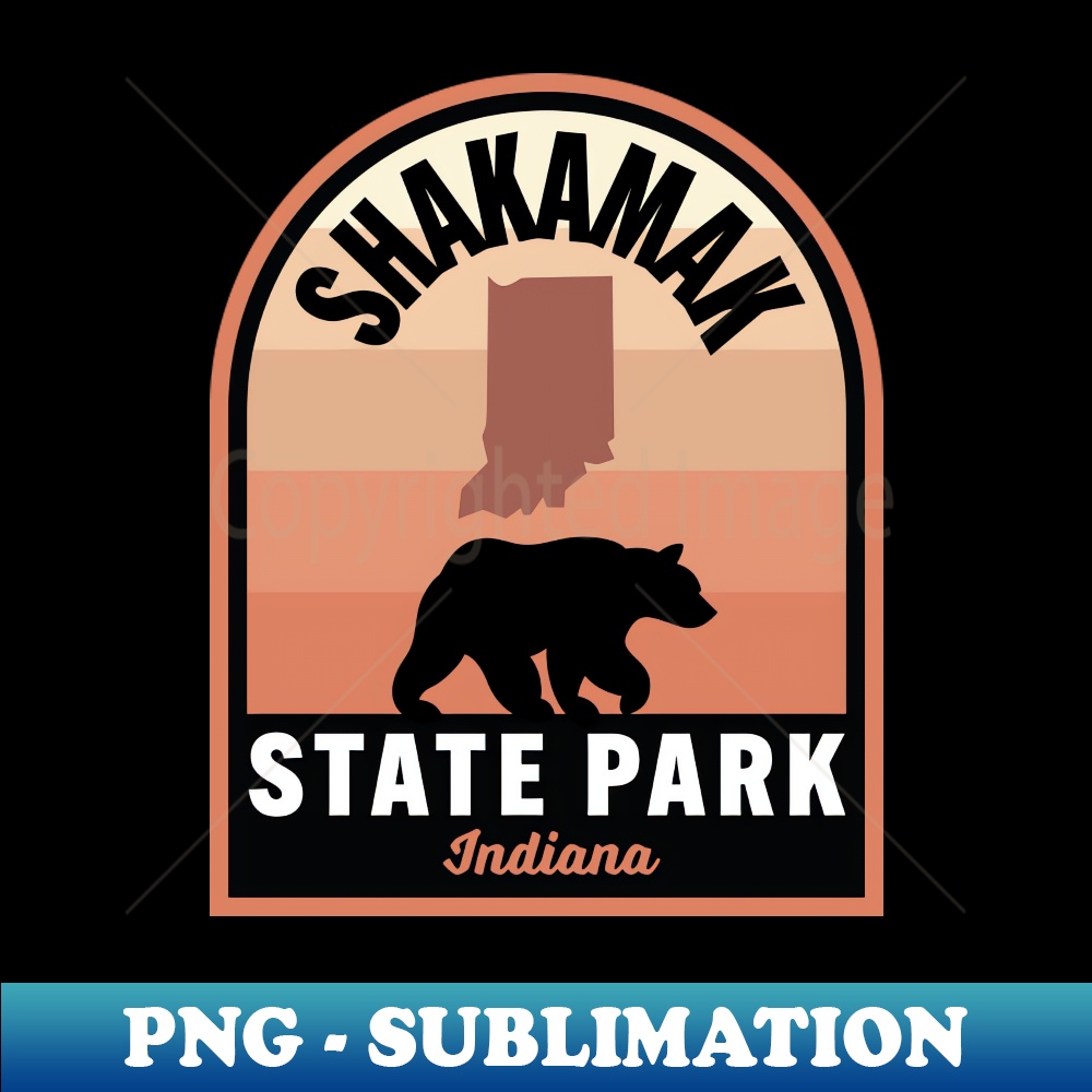 Shakamak State Park IN Bear - Unique Sublimation PNG Download