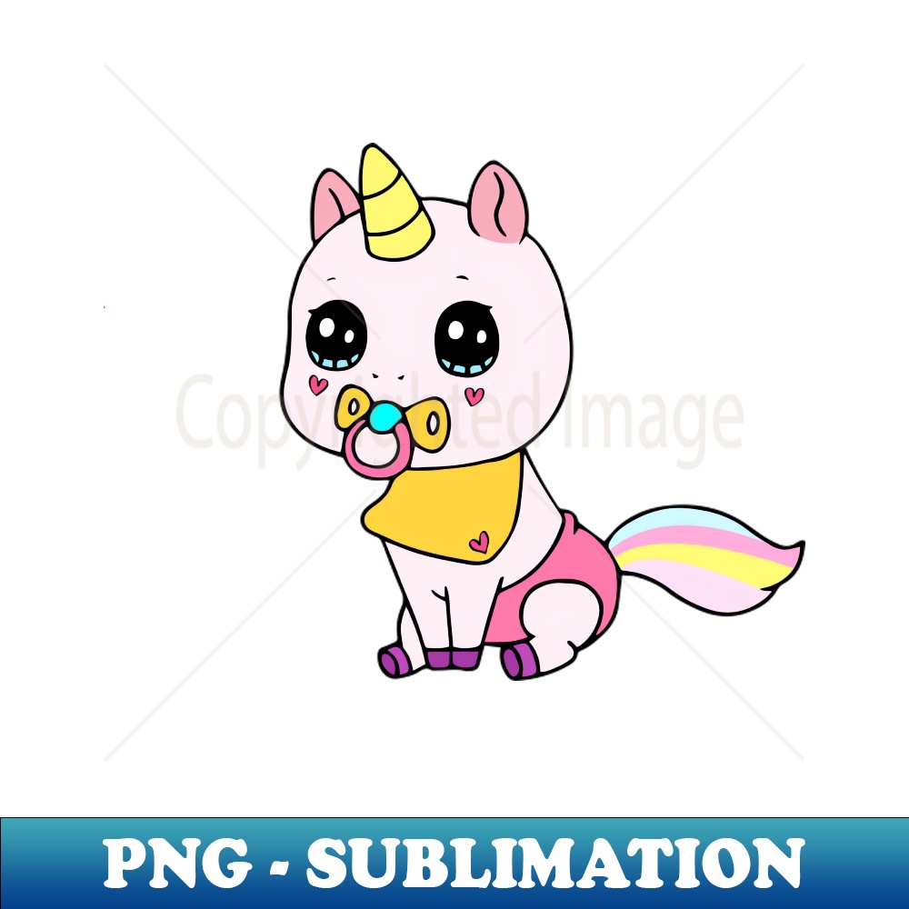 Sweet baby licorne - Elegant Sublimation PNG Download