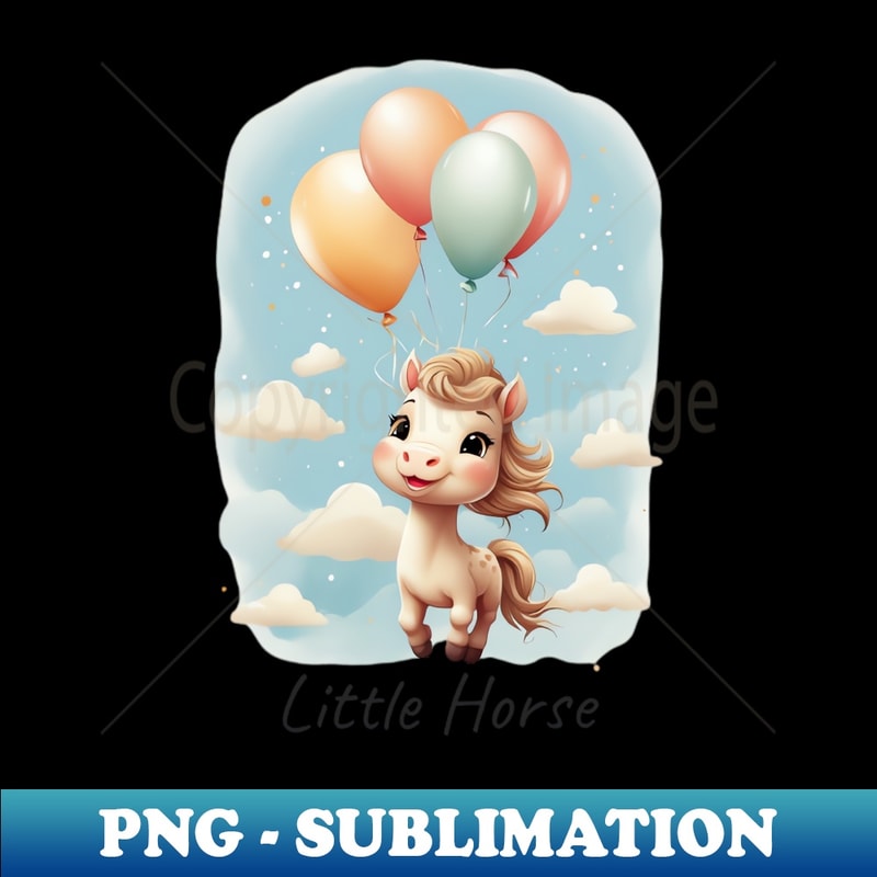Flying Horse - Vintage Sublimation PNG Download