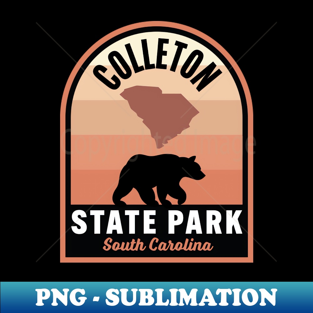 Colleton State Park SC Bear - Premium Sublimation Digital Download