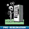 Alien and the Vending machine - PNG Sublimation Digital Download