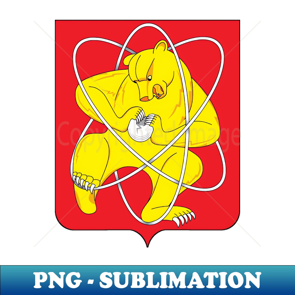 Coat of Arms of Zheleznogorsk Russia - Exclusive PNG Sublimation Download