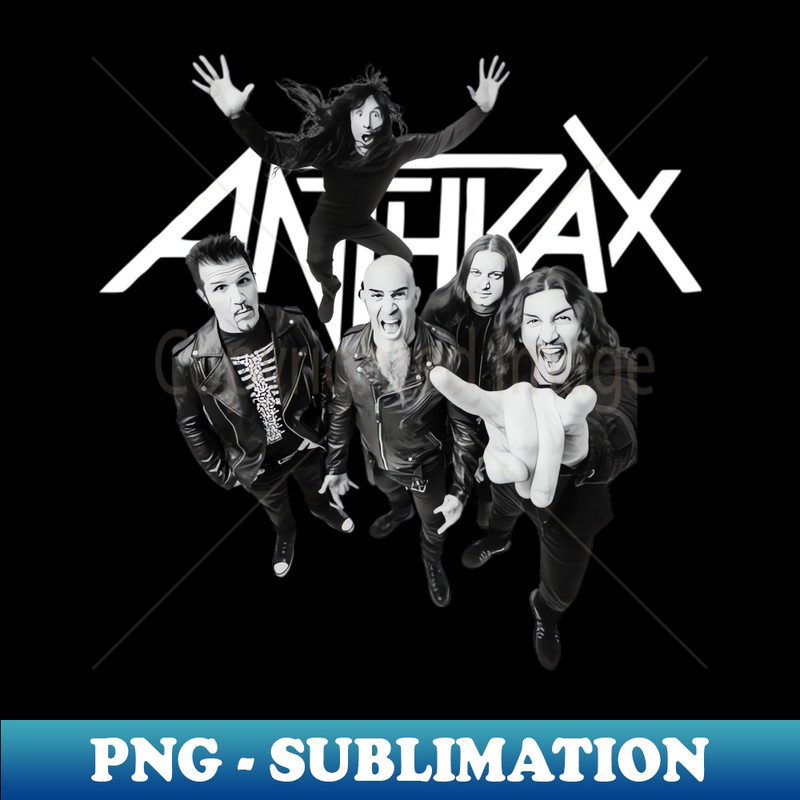 ANTHRAX BAND - PNG Transparent Digital Download File for Sublimation
