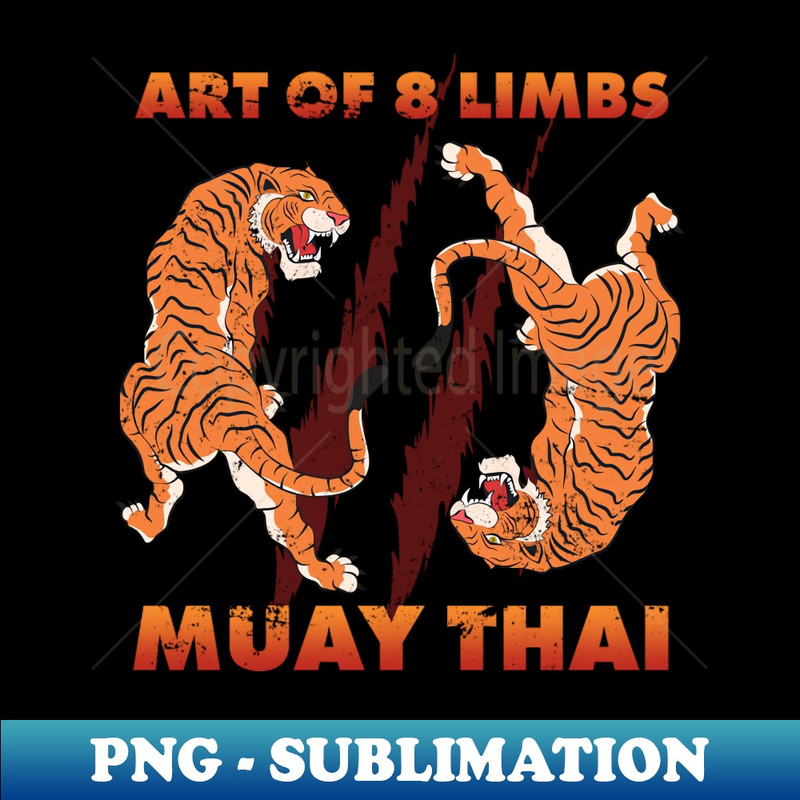 Thai Boxing Art Of 8 Limbs Muay Thai 1 - Unique Sublimation PNG Download