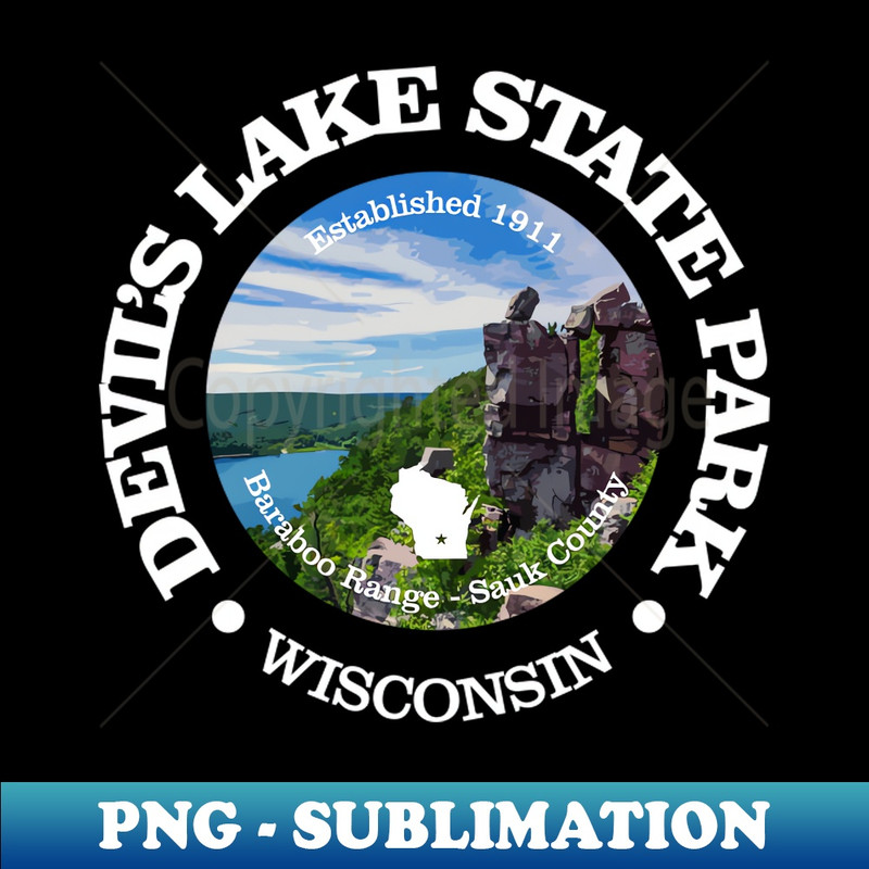 Devils Lake SP - Artistic Sublimation Digital File