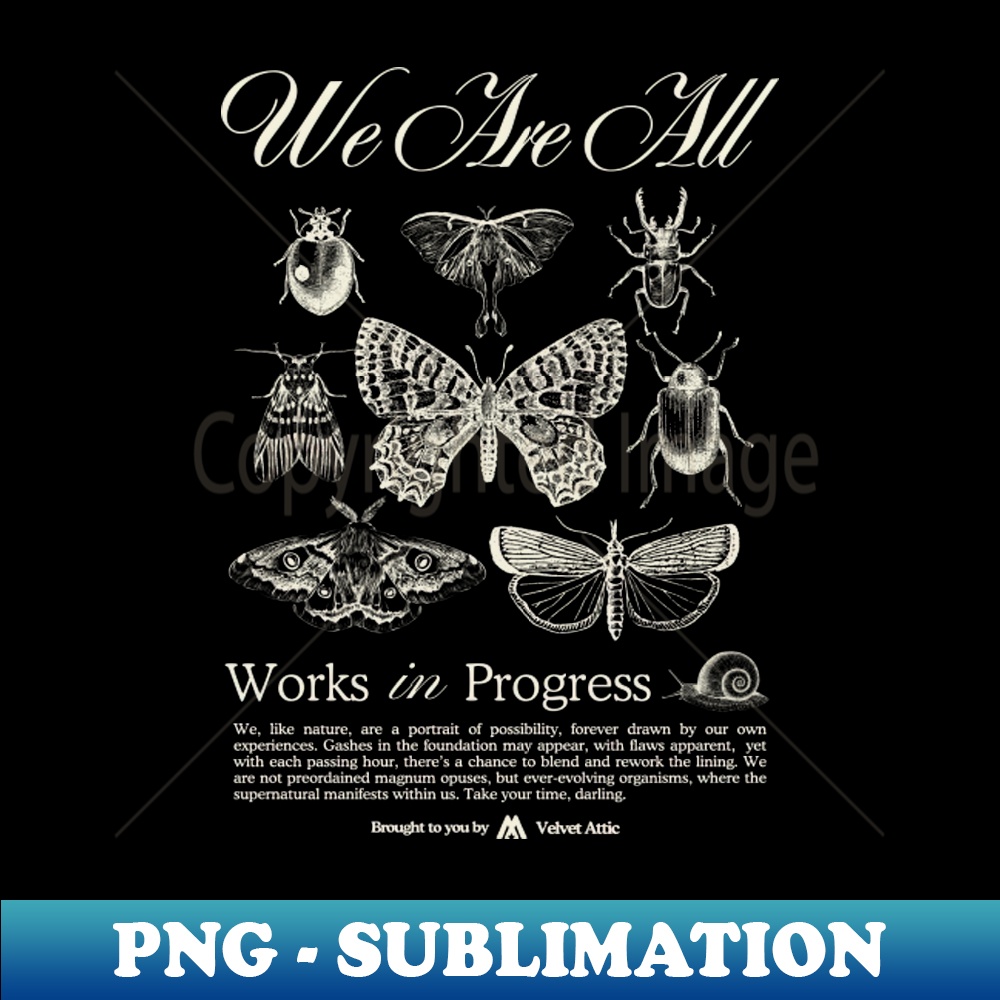 Works in Progress - Graphic Tee 1 - Modern Sublimation PNG File