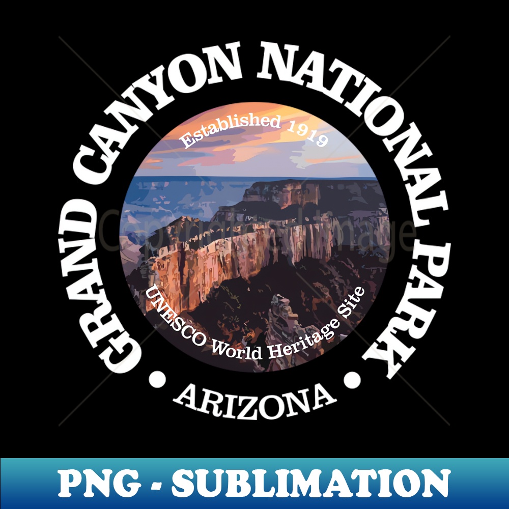 Grand Canyon National Park (rd)2 - Decorative Sublimation PNG File