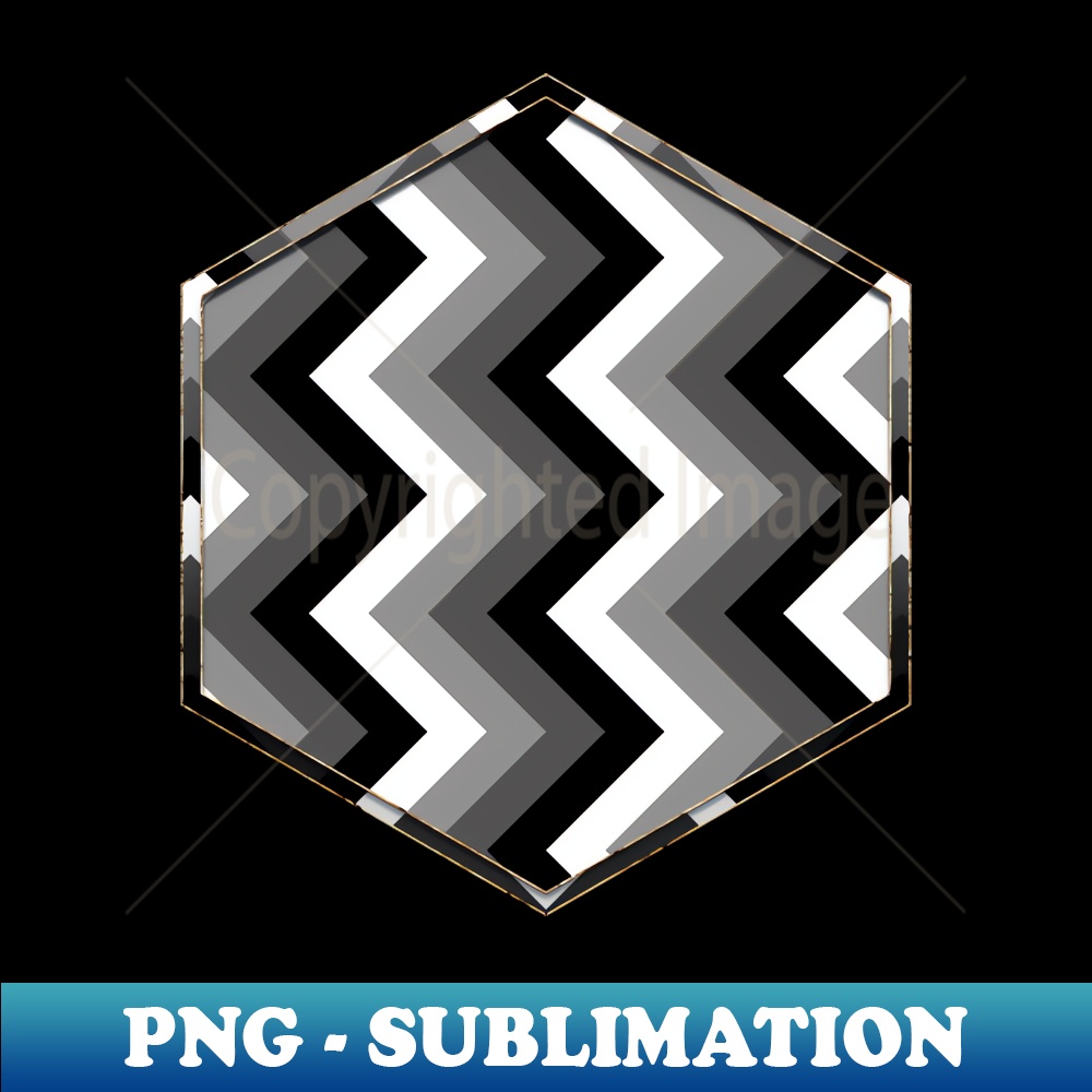 Geometric Heavy Chevron Zigzag Pattern in Shades of Gray n.047 - Professional Sublimation Digital Download