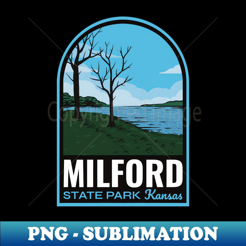 Milford State Park Kansas - PNG Transparent Sublimation File
