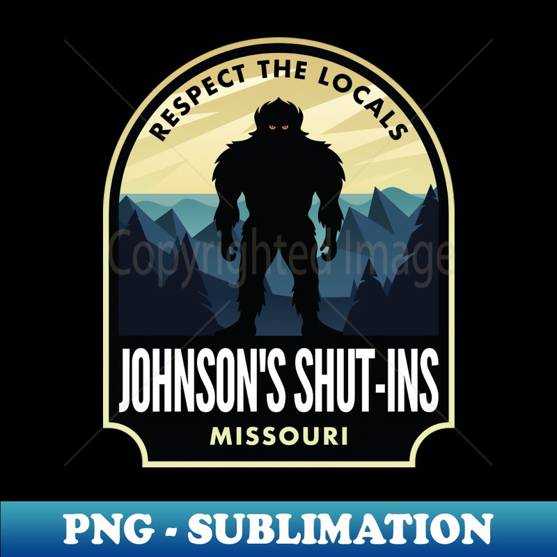 Johnsons Shut Ins Missouri Bigfoot Sasquatch - Instant PNG Sublimation Download