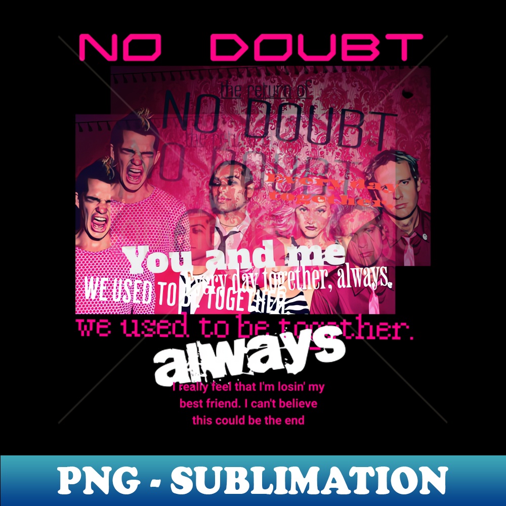 No Doubt Music Graphic - Creative Sublimation PNG Download