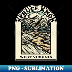 spruce knob west virginia hiking backpacking trail - decorative sublimation png file