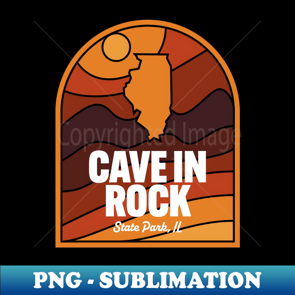 Cave in Rock State Park Illinois - PNG Transparent Digital Download File for Sublimation