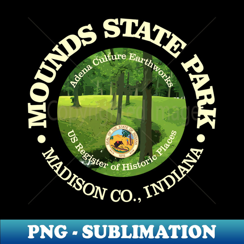 Mounds State Park (SP) - Instant PNG Sublimation Download