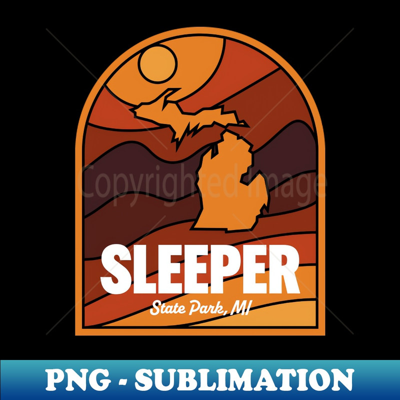 Sleeper State Park Michigan - Elegant Sublimation PNG Download