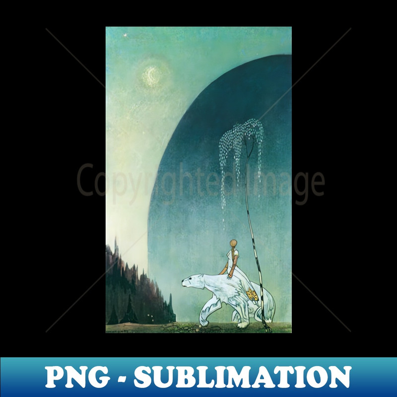 Riding polar bear - Creative Sublimation PNG Download