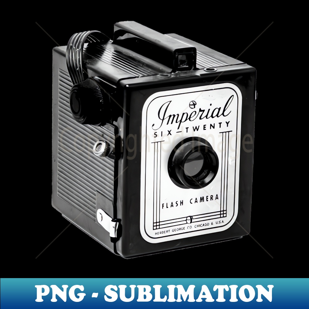 Vintage 1960s Box Camera - Stylish Sublimation Digital Download