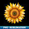 Sunflower Graphic Art Print - Exclusive Sublimation Digital File