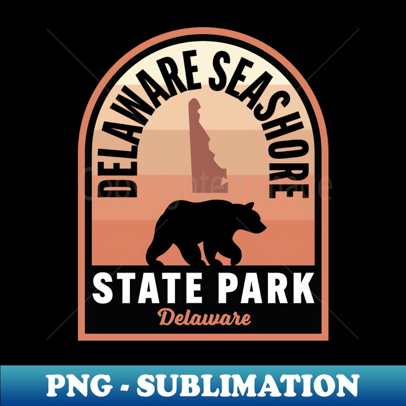 Delaware Seashore State Park DE Bear - High-Quality PNG Sublimation Download