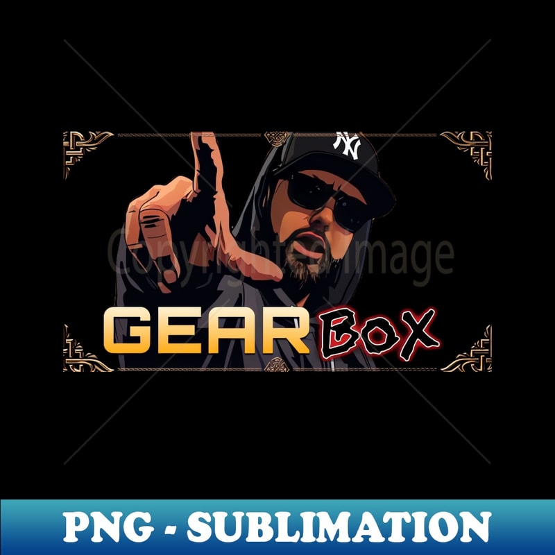GEARBOX with BLIND MIKE - Vintage Sublimation PNG Download