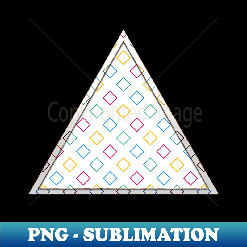 Geometric Diamond Pattern in Primary Colors n.756 - Exclusive PNG Sublimation Download