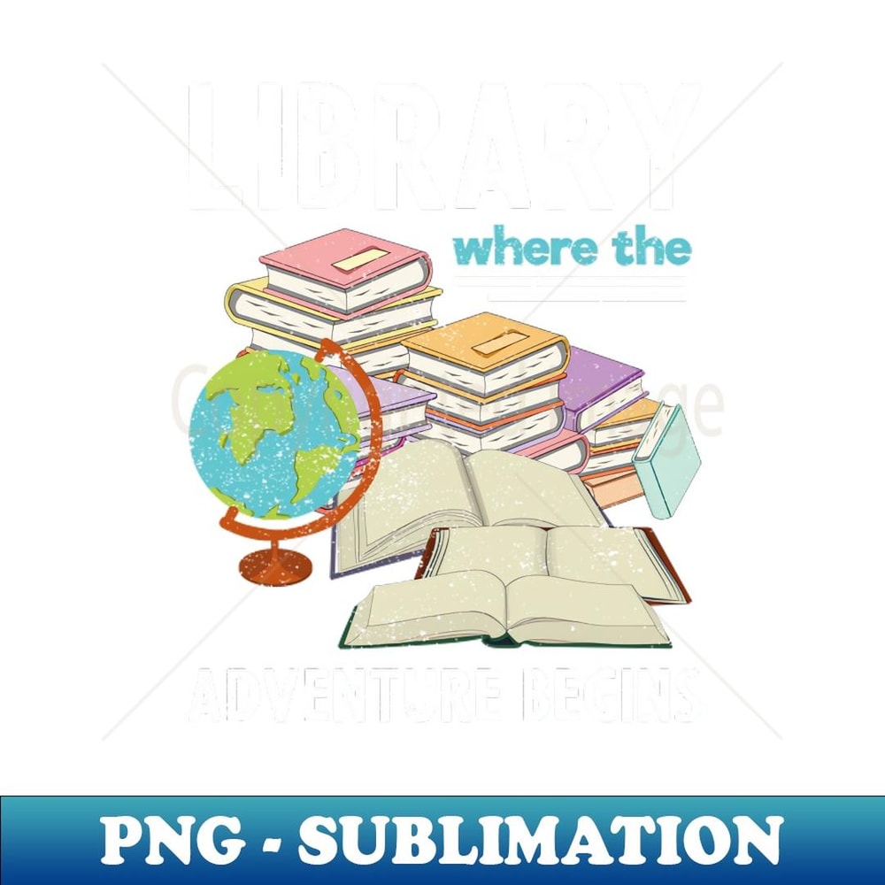 Library Funny Book Lover Reading Librarian - Premium Sublimation Digital Download