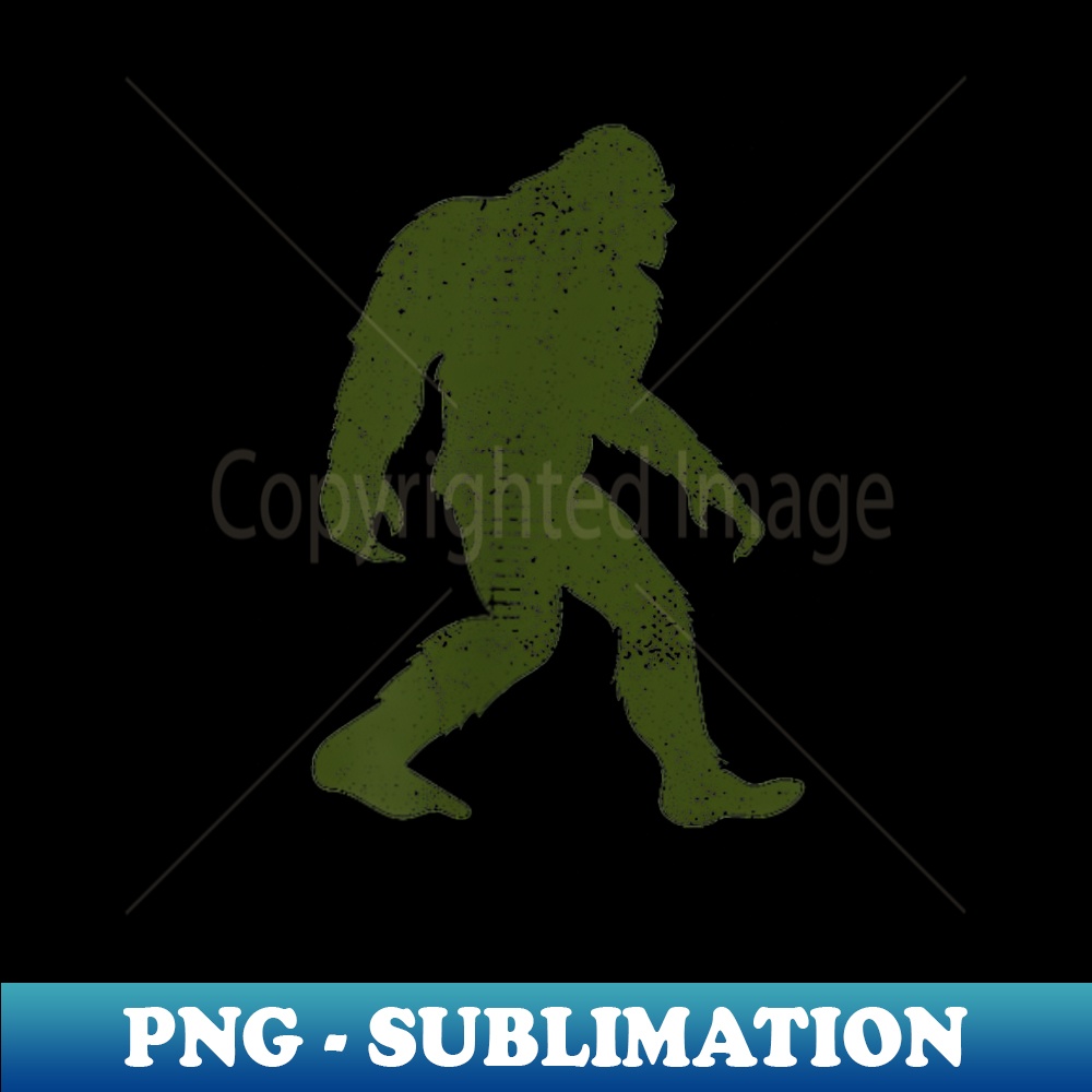 Bigfoot Cool I Believe Sasquatch Believers Distressed Pocket - Aesthetic Sublimation Digital File