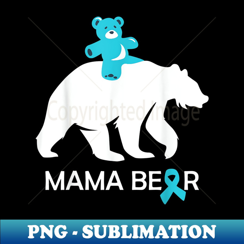 Allergy mom - Food allergy awareness ribbon - Modern Sublimation PNG File