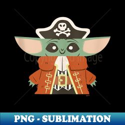 star wars grogu the mandalorian halloween pirate costume - png sublimation digital download