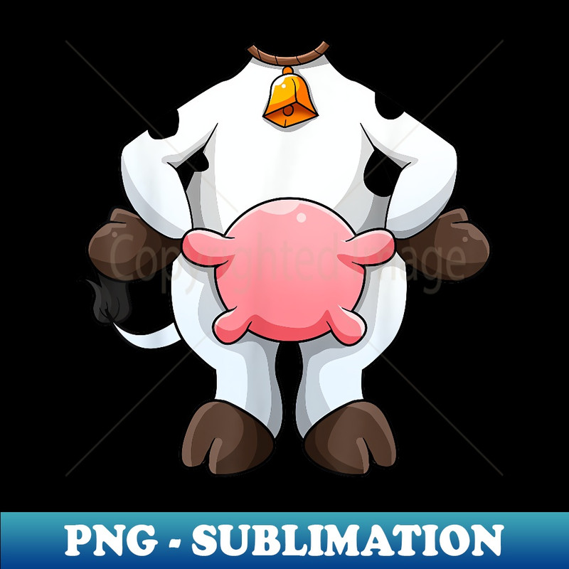 Cow Costume Funny Barnyard Cattle Dress Up Mens s - Special Edition Sublimation PNG File