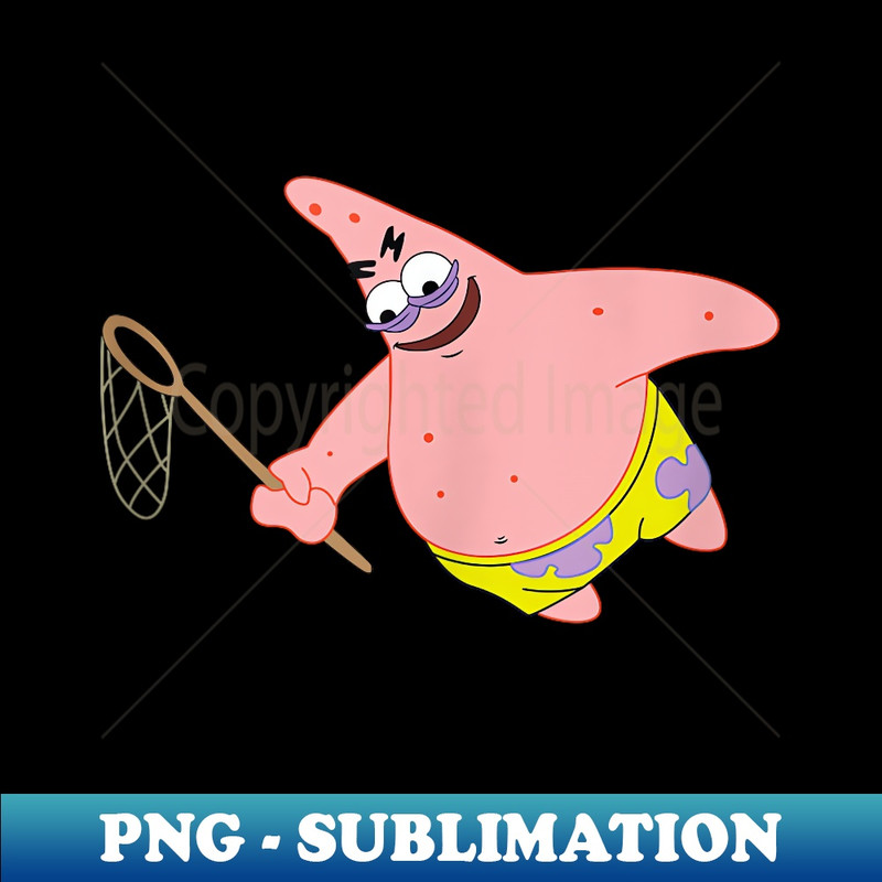 Mademark x SpongeBob SquarePants - Patrick with Wicked Grin - Sublimation-Ready PNG File