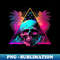 Skull Vaporwave Retrowave Aesthetic Synthwave 80s Palm Tree - Premium Sublimation Digital Download