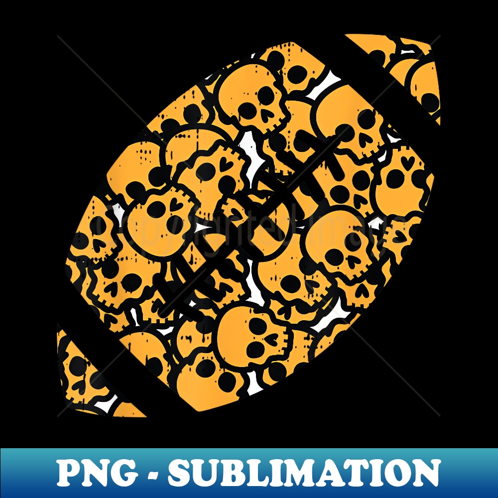 Football Skull Halloween Costume Sport Skeleton Bones - Premium PNG Sublimation File