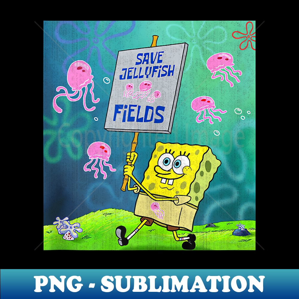 SpongeBob SquarePants Save Jellyfish Fields - Premium Sublimation Digital Download