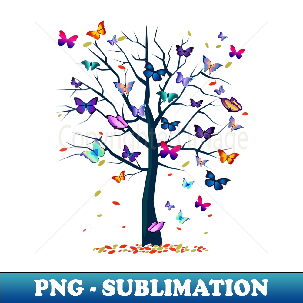 s Butterfly Tree Beautiful Of Life - Modern Sublimation PNG File