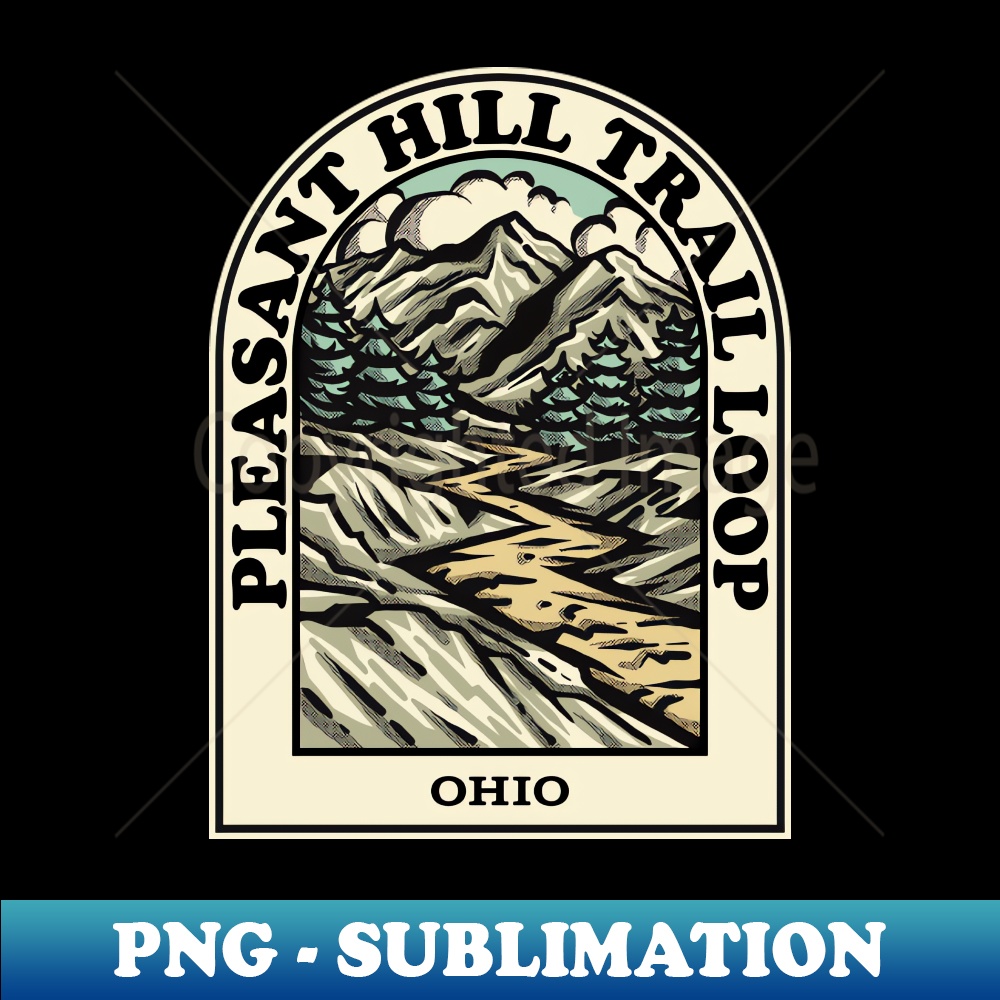 Pleasant Hill Trail Loop Ohio hiking backpacking trail - Signature Sublimation PNG File