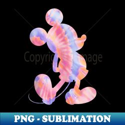 disney mickey mouse silhouette 90s tie dye - exclusive sublimation digital file