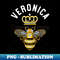 Veronica Name Veronica Birthday Queen Crown Bee Veronica - Sublimation-Ready PNG File