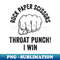 Mens Rock Paper Scissors Throat Punch Sarcastic Design - Trendy Sublimation Digital Download